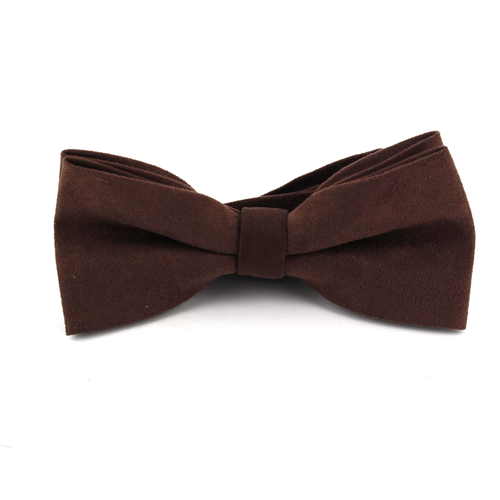 Papillon in camoscio marrone liscio