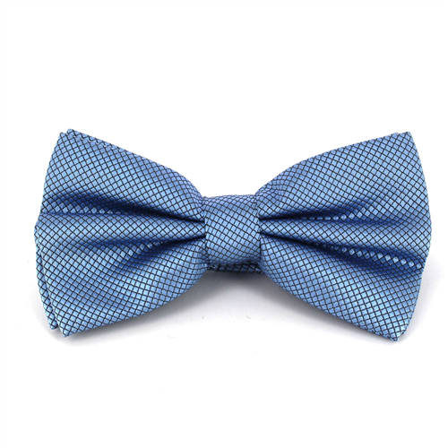 Papillon a Quadretti Blu Solido