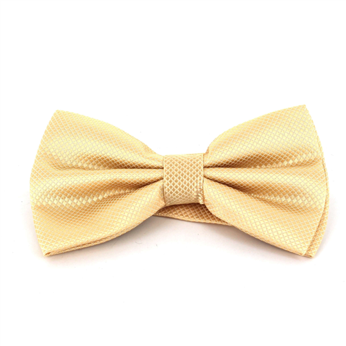 Papillon a quadretti beige liscio