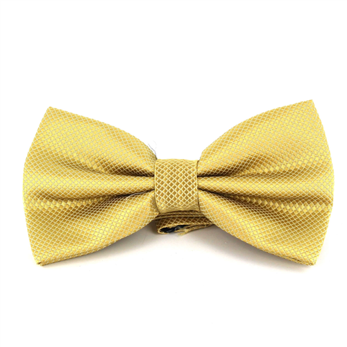 Papillon a quadretti liscio Champagne