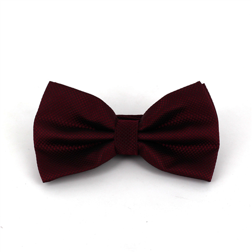 Papillon a quadretti bordeaux liscio