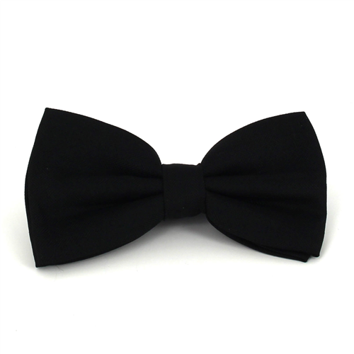 Papillon in spiga nero liscio