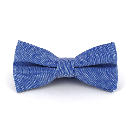 Papillon liscio Oxford blu