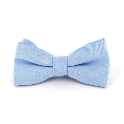 Papillon liscio Oxford Blu Chiaro