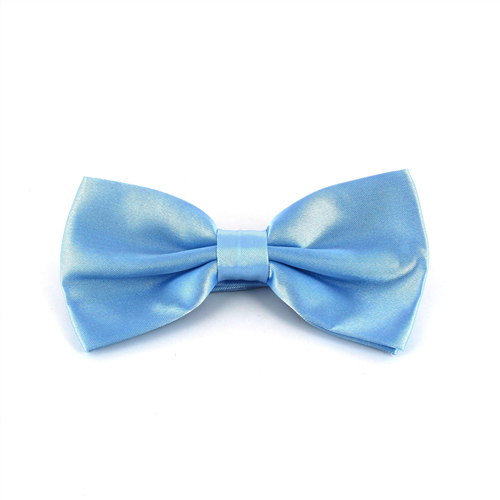 Papillon liscio in raso azzurro celeste