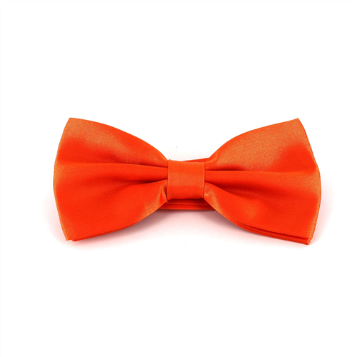 Papillon liscio in raso arancione