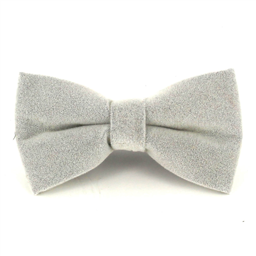 Papillon in Velluto Grigio