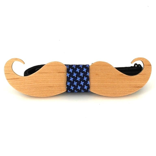 Papillon in Legno con Baffi