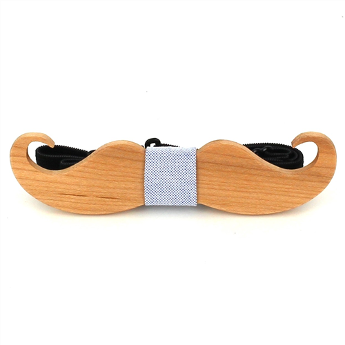 Papillon in Legno con Baffi