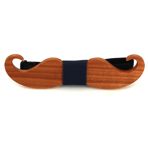 Papillon in legno baffi