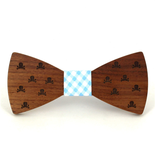 Papillon in Legno Teschi