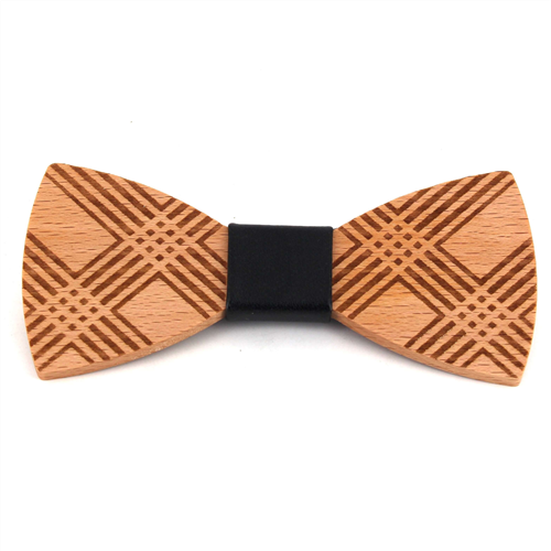 Papillon in legno a quadri