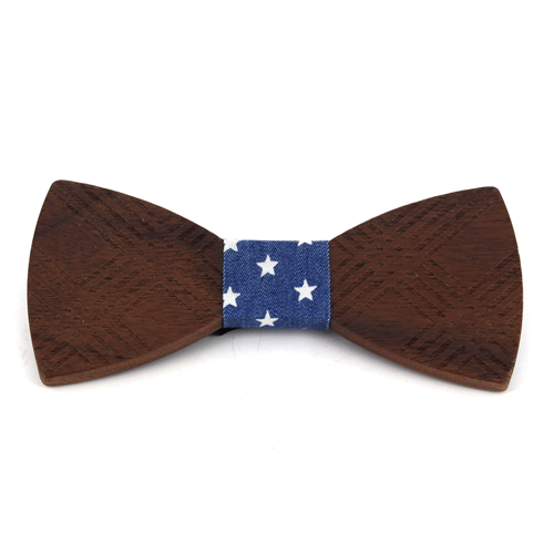 Papillon in Legno a Quadri