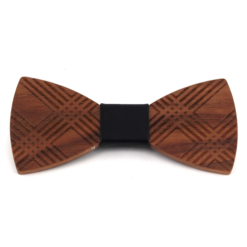 Papillon in Legno a Quadri