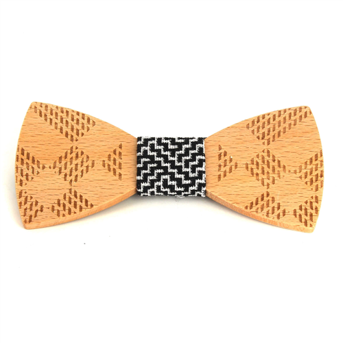 Papillon in Legno a Quadri