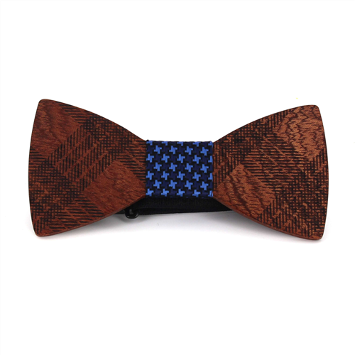 Papillon in Legno a Quadri