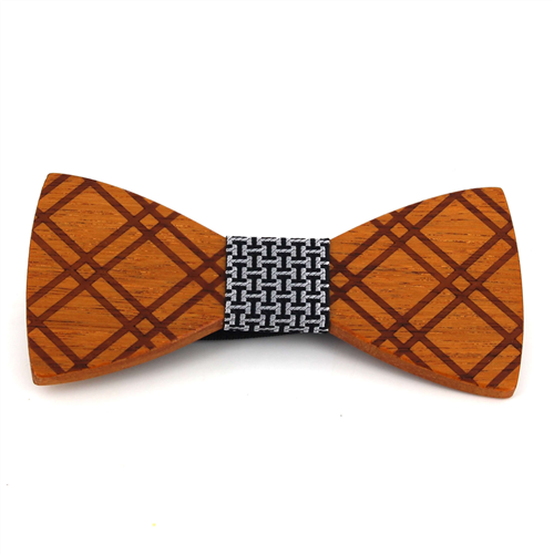 Papillon in Legno a Quadretti