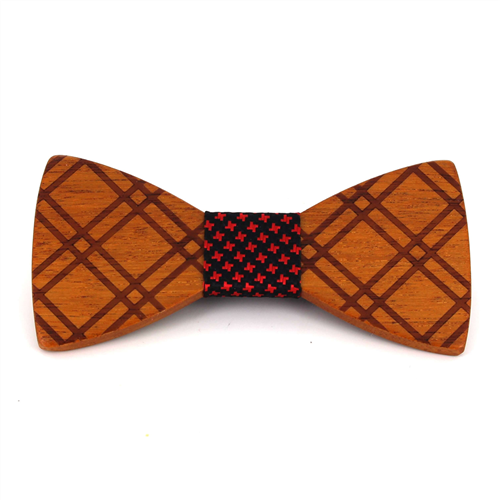 Papillon in Legno a Quadri