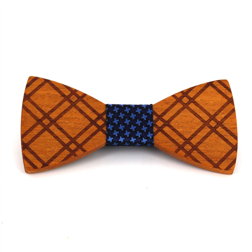Papillon in Legno a Quadri