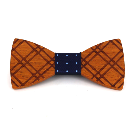 Papillon in Legno a Quadri