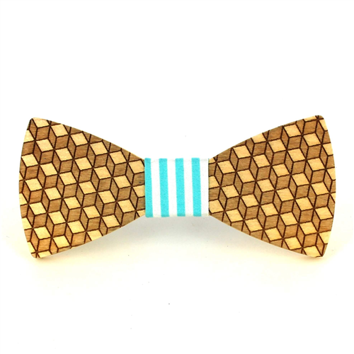 Papillon in Legno a Cubi