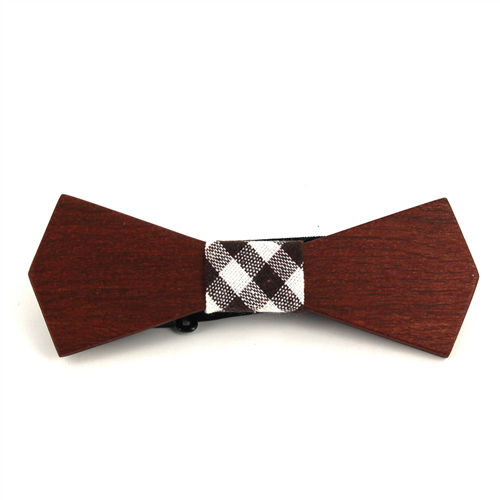 Papillon in legno a forma di rombo