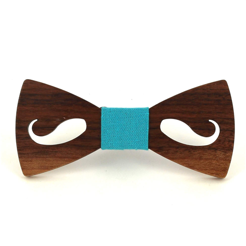 Papillon in Legno a Bigodini Hollow