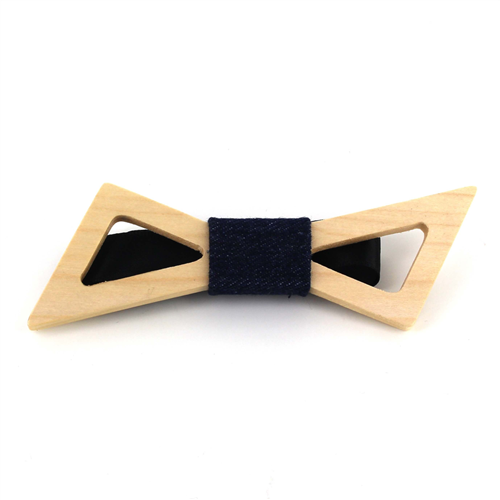 Papillon in Legno a Farfalla Hollow Bow