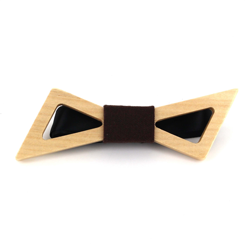 Papillon in Legno con Fiocco Cavo