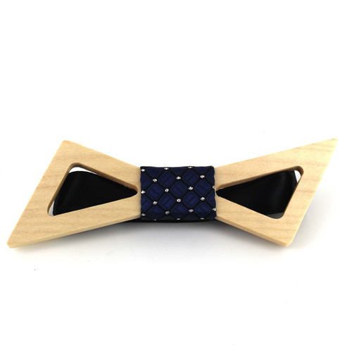Papillon in Legno a Farfalla Hollow Bow