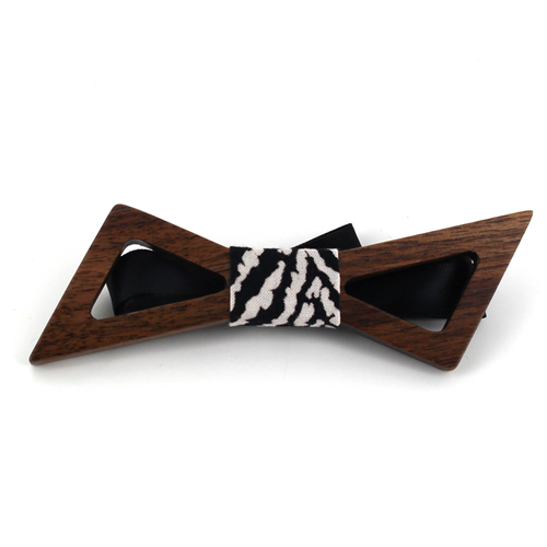 Papillon in Legno a Farfalla Hollow Bow