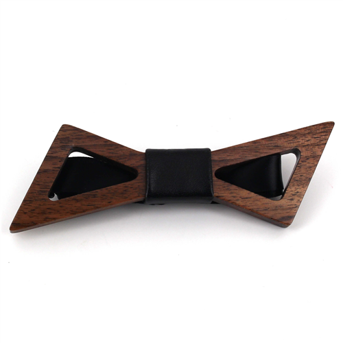 Papillon in Legno a Farfalla Hollow Bow