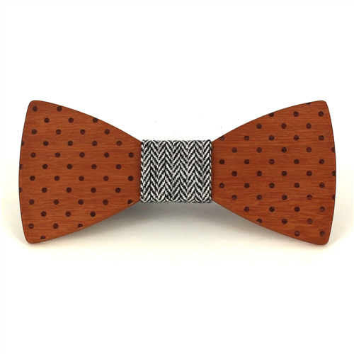 Papillon in legno a pois