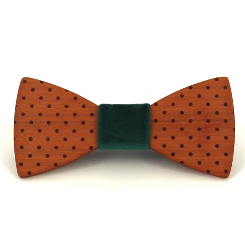 Papillon in Legno a Pois