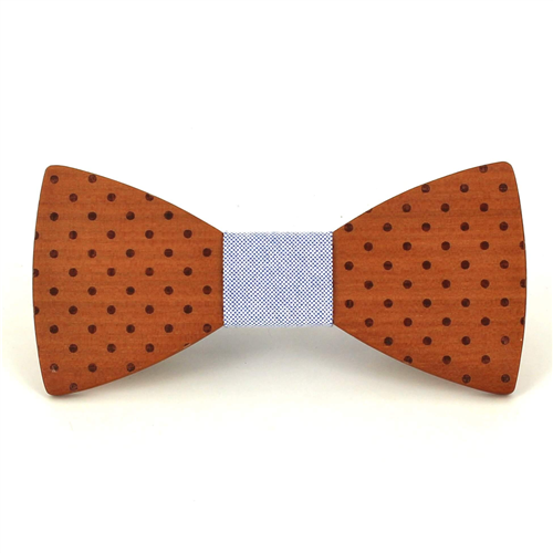 Papillon in legno a pois