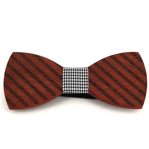 Papillon in legno a righe larghe