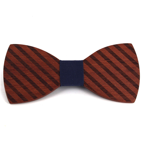 Papillon in legno a righe larghe