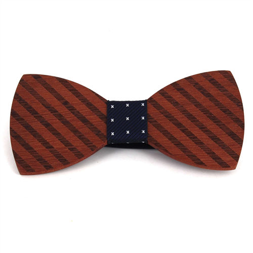 Papillon in legno a righe larghe