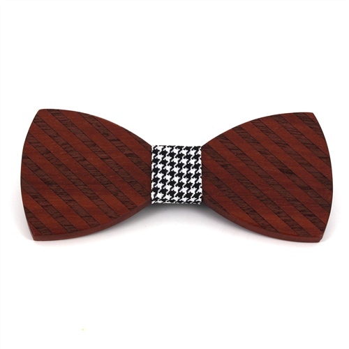 Papillon in legno a righe larghe