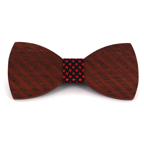 Papillon in Legno Righe Spesse