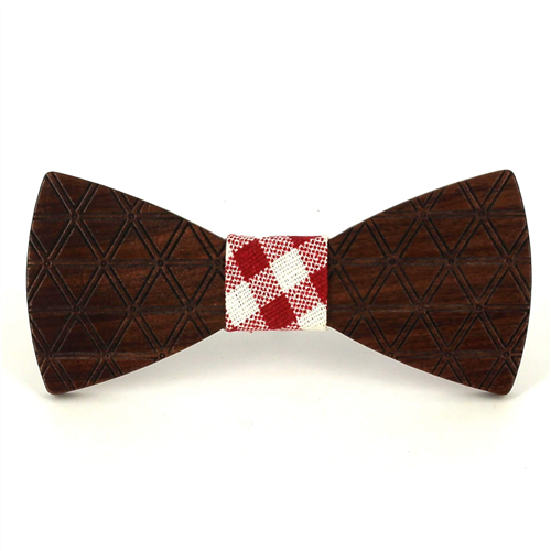 Papillon in legno a rombi