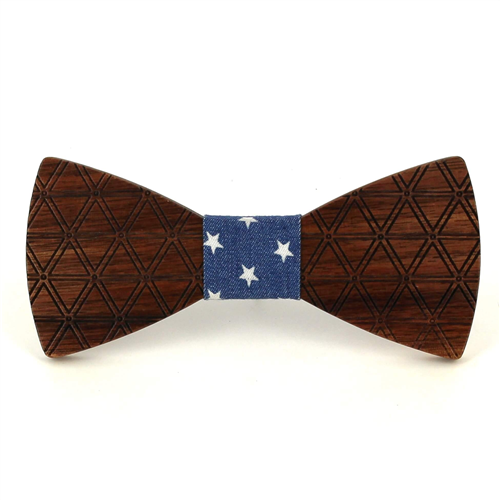 Papillon in Legno a Rombo