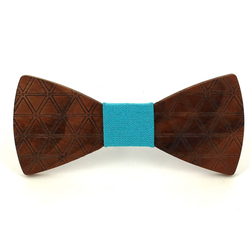 Papillon in legno a rombi