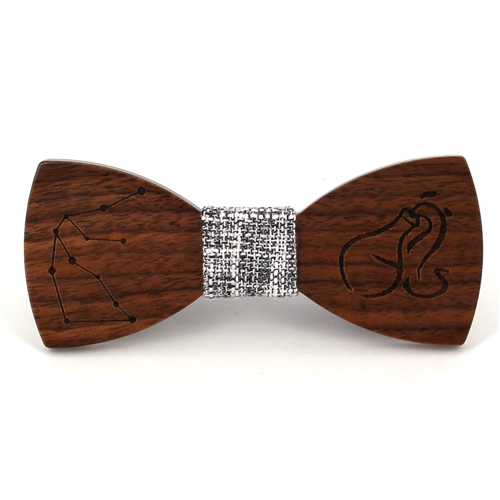 Papillon in Legno Segno Zodiacale Acquario