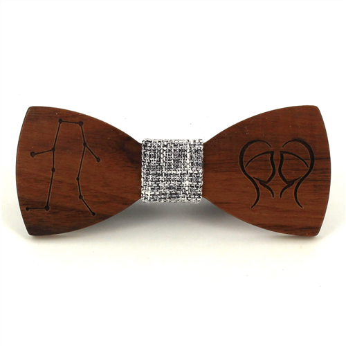 Papillon in Legno Segno Zodiacale Gemelli