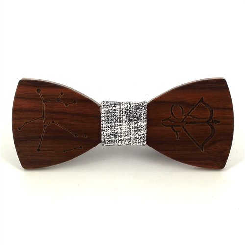 Papillon in Legno Segno Zodiacale Sagittario