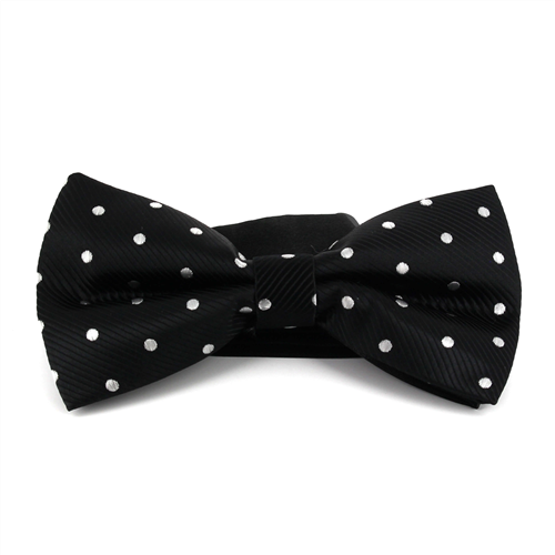 Papillon Nero a Pois Bianchi