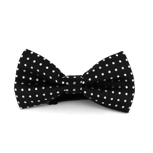 Papillon Nero a Pois Bianchi