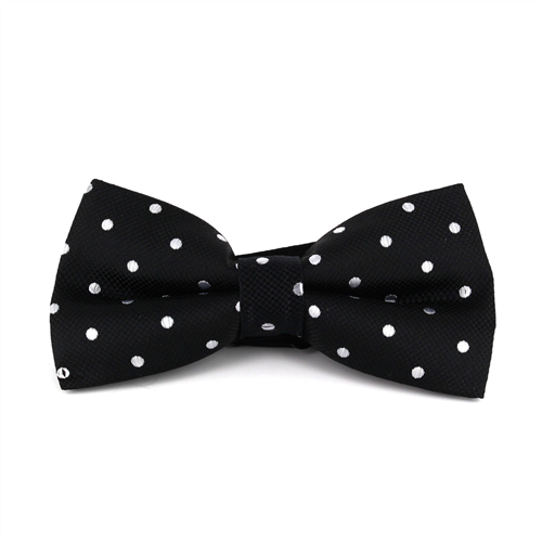 Papillon nero a pois bianchi