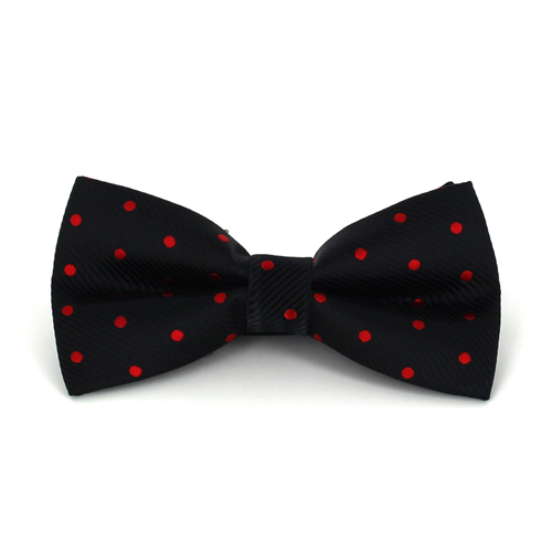 Papillon Nero a Pois Rossi